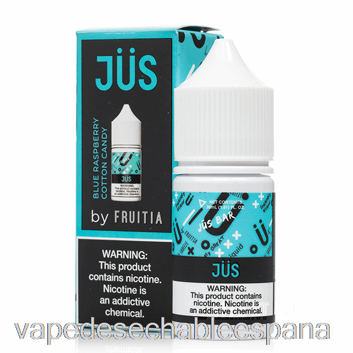 Vape Desechable España Algodón De Azúcar Frambuesa Azul - Jus Sales - 30ml 50mg